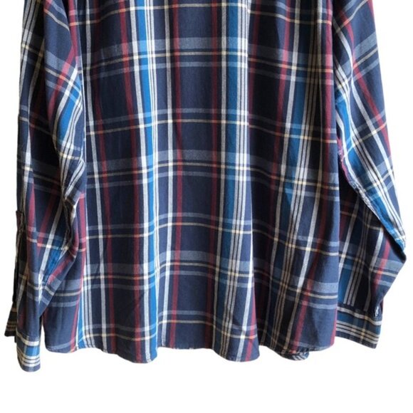 Eddie Bauer Men’s Long Sleeve Cotton Plaid Shirt XXL - Picture 10 of 13